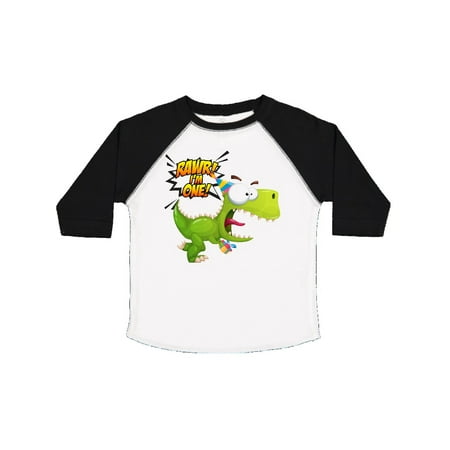 

Inktastic 1st Birthday Rawr Dinosaur Gift Toddler Boy or Toddler Girl T-Shirt