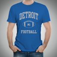 thumbnail image 2 of Detroit Classic Football Arch Basic Cotton T-Shirt - Large - Royal, 2 of 6