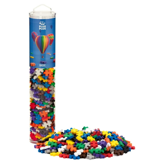 Plus Plus Open Play Basic Mix Tube Construction STEM 5030 Building Set (240 Pieces)