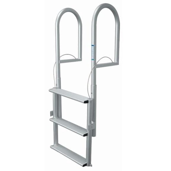 JIF Marine DJX3W Dock Lift Ladder W/ 4" Step