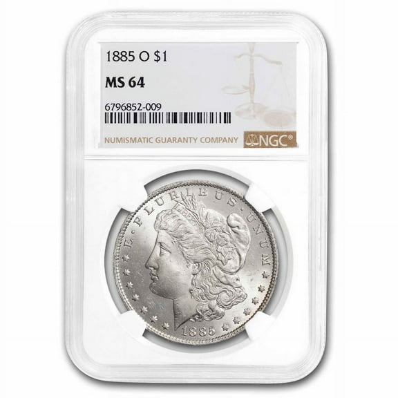 1885-O Morgan Dollar MS-64 NGC