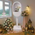 thumbnail image 4 of RDYMONKEY Vintage Telephone Booth Audio Guest Book Stand for Weddings & Parties - Easy Assembly, LED Lighting, Personalized Message Recording Table, 4 of 12