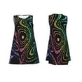 thumbnail image 7 of Picia Rainbow Glitter Print Women’s Sleeveless Midi Swing Dress – A-Line Pleated Tank Sundress, Comfortable and Flowy T-Shirt Dress, 7 of 7