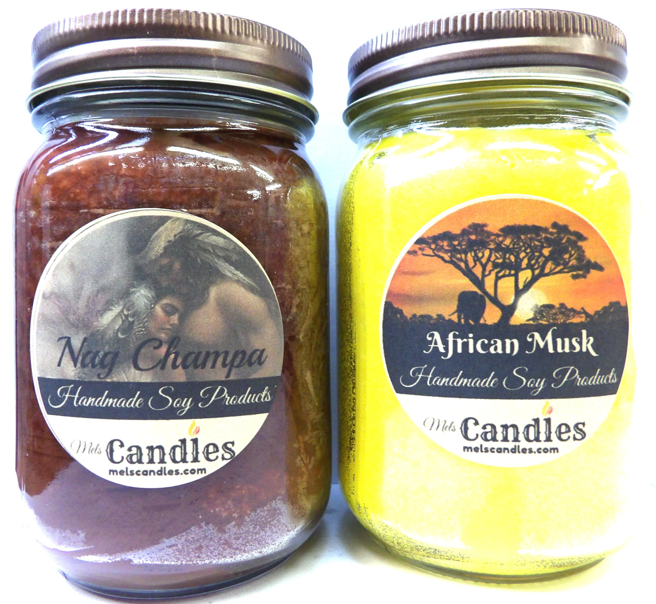 Combo Set Got Nuts & Cow Pie 16 ounce Soy Candles Handmade in USA 