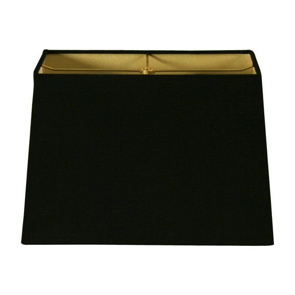 Royal Designs 16" Rectangle Hard Back Lamp Shade Black