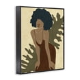 thumbnail image 2 of Stupell Industries Bohemian Boho Woman Botanical Leaf Black Framed Giclee Art, 16 x 20, by Ziwei Li, 2 of 7
