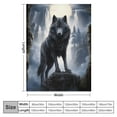 thumbnail image 4 of ARISTURING   Blankets Plush Sofa Bed Throw Wolf in The Forest Lightning, 4 of 6
