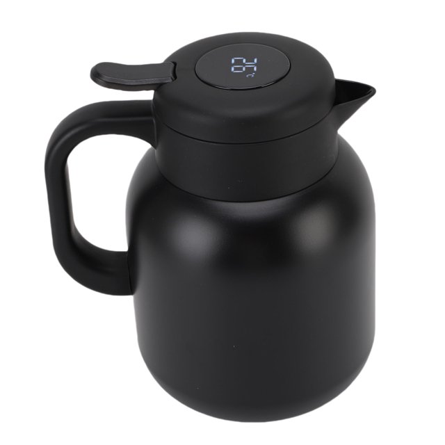 Carafe Thermique en Acier Inoxydable de 1500 ml, Théière à Isolation sous Vide avec Infuseur, Pot à Rétention Chaud Froid, Flasque de Pot Thermique sous Vide Distributeur de Boissons Chaudes pour Café Lait
