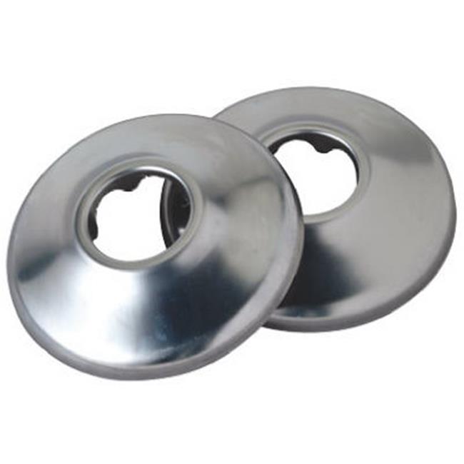Shallow Pipe Cover, Chrome Finish Flange, for .5In. Iron Pipe or .75