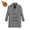 Gray, variant on OGLCCG Boys Double Breasted Wool Blend Trench Coat Winter Pea Coat with Pockets Fashion Warm Notch Lapel Collar Long Jacket 1-15 Years