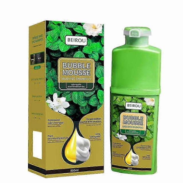 Plant-based Bubble Hair Dye - Trendy Colors, Covers White Hair, Diy At-home Coloring, Gentle For All Genders