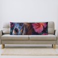 thumbnail image 6 of Bixox Realistic Flower Turtle Print Body Pillow Cover with Zipper Closure, Cozy Fuzzy Fleece Body Pillow Case Cover 20 x 54 Inches,Long Body Pillow Pillowcase, 6 of 6