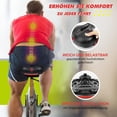 thumbnail image 3 of Bicycle Saddle, Ergonomic Hiking Gel Saddle Hollow Dual Spring Shock Absorber Ball, with Rear Reflective Strip, Comfortable Bicycle Saddle, 3 of 5