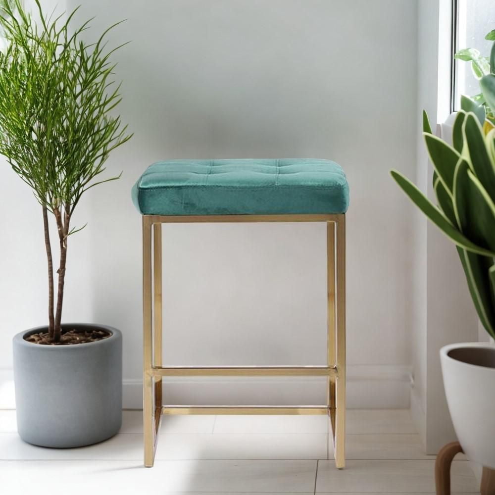 Pipe Ii - Tabouret de Comptoir de Couleur Verte - Lot de 4