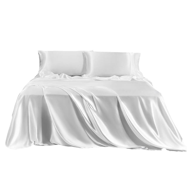 Plain Woolen Cloth Inlaid Four Piece Bed Set Bed Sheet Set