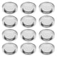 thumbnail image 2 of Tapas para tarros de boca regular, redondas, de 70 mm, con división, para enlatar especias y miel (XH00177, plateadas), 2 of 14