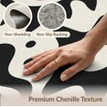 thumbnail image 6 of ODIKA 5'x7' Washable Area Rug Black White Abstract Swirls and Stars Design Contrast with Artistic Star Wave for Guest Room, Lounge, Apartment, Non-Slip Low Profile, Stain Resistant, 6 of 7