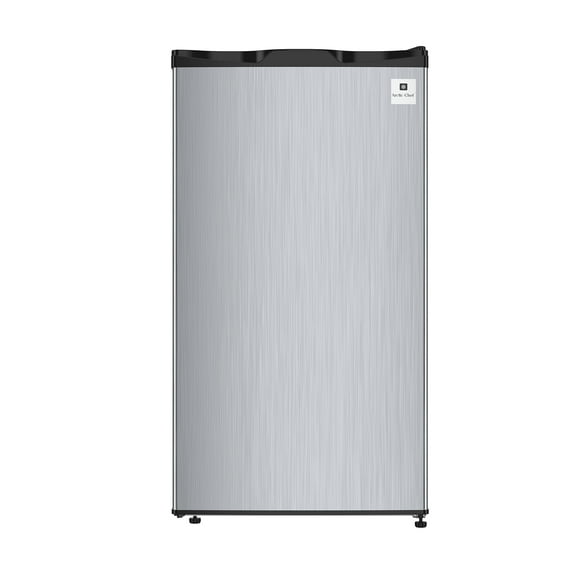 Arctic Chef 3.2 Cubic Foot Single Door Compact Mini Fridge with Freezer, Stainless Steel