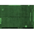 thumbnail image 1 of Ahgly Company Indoor Rectangle Abstract Emerald Green Modern Area Rugs, 3' x 5', 1 of 4