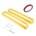 thumbnail image 1 of Frente Malla Rejilla Inserciones Adorno Coche Accesorios con Herpara Ramienta Juego Amarillo Unique Bargains, 1 of 7
