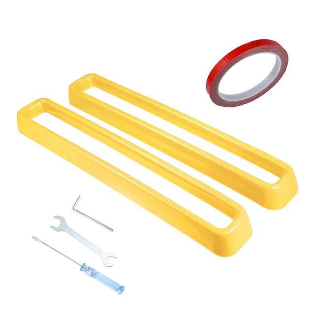 Frente Malla Rejilla Inserciones Adorno Coche Accesorios con Herpara Ramienta Juego Amarillo Unique Bargains