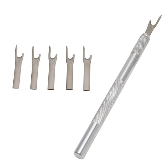5 Piece Set With Replacement Blade Seam Cutter,Metal Seam Ripper Set,Handle Durable Wearable Effective Protective Convenient Practical Embroidery Tool for Home Sewing