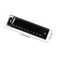 thumbnail image 2 of LITINKIMI Sleek Black Metal 10 Holes Harmonica with 20 Tones for Music Instruments Beginners, 2 of 8