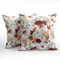 thumbnail image 2 of Fall Pumpkins Pillow Covers 18x18 inch Set of 2 White Pumpkin Maple Leaves Decorative Outdoor Throw Pillow Covers Famliy Decoration for Home Living Room Couch Sofa Bed, PCL-1, 2 of 6