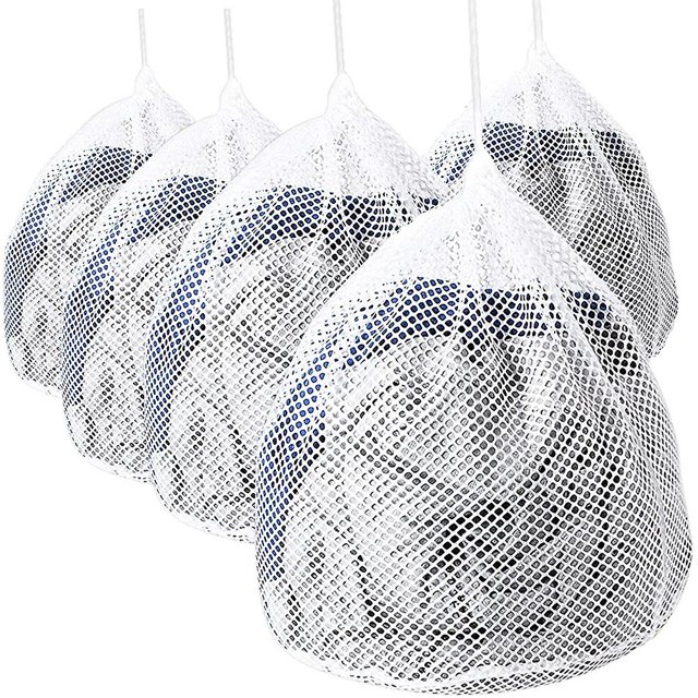 Paquete de 5 bolsas de lavandería, redes de lavado, bolsa de lavandería, bolsa de lavadora, lavado de malla de cuerda.