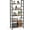 Brown-5, variant on Simenmax 4-Tier Bookshelf, Industrial Ladder Shelf, Space-Saving Storage & Display Bookshelf for Living Room, Bedroom, Office, Brown