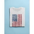 thumbnail image 3 of Cool American Grunge Flag Women T-Shirt, Female x-Large, 3 of 4