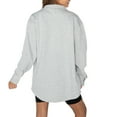 thumbnail image 2 of Women's Gameday Couture Ash Minnesota Golden Gophers Foundation Full-Button Long Sleeve Overshirt, 2 of 3