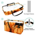 thumbnail image 4 of Maple Ieaf Pumpkin Portable Reusable Collapsible Bucket Picnic Basket Grocery Baskets Storage Bag Large Capacity Oxford Cloth Foldable Bucket, 4 of 7