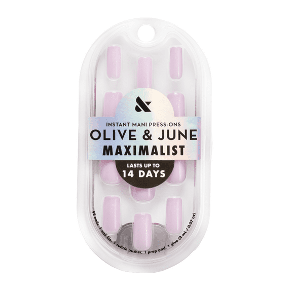 Olive & June Instant Mani Maximalist Medium Square Press-On Nails, Glitter Cowgirl, 42 Pieces