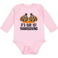 thumbnail image 3 of Inktastic Twins First Thanksgiving Turkey Boys or Girls Long Sleeve Baby Bodysuit, 3 of 5