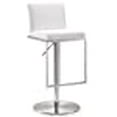 thumbnail image 3 of Tabouret de Bar Réglable en Acier Inoxydable Blanc Amalfi, 3 of 10