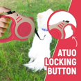 thumbnail image 4 of Retractable Dog Leash Automatic Telescopic Tractor Dog Tape, Pet Tape 10/16 FT Durable and Convenient, with Non-Slip Handle, Suitable for Small and Medium-Sized Dogs, 4 of 6