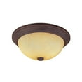 thumbnail image 2 of Millennium Lighting - 13 Inch Two Light Flush Mount Vintage Iron Finish with, 2 of 2