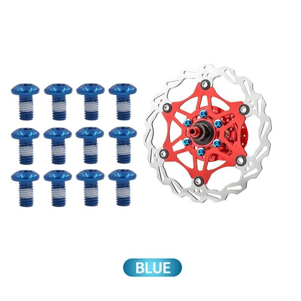 12 Uds tornillos de disco de bicicleta de montaña tornillo de fijación de disco de freno de acero M5x9mm Accesorios FLhrweasw Nuevo