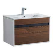 Fine Fixtures - Wall Mount Bathroom Vanity And Sink, Knob Free Design - Alpine Collection -