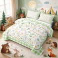 thumbnail image 3 of Erosebridal Goose Bed Spread Queen for Girls, Green Balloons Queen Coverlet Set, 3pcs 1 Quilt and 2 Pillowcases, 3 of 7