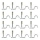 thumbnail image 2 of Clavo para techo, juego de clavos para techo de 100 piezas Juego de clavos para techo Clavo para carpintería El mejor de su clase, 2 of 9