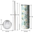 thumbnail image 6 of Daisy Tumbler 20 oz Travel Coffee Mug Daisy Skinny Tumblers with Lid and Straw Stainless Steel Insulated Coffee Cups Daisy Lovers Gifts for Women Girls, 6 of 6