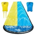thumbnail image 1 of Wham-O Slip N Slide Double Wave Rider 18ft with Boogie, for Kids 5-12 Years Summer Toys Easy Setup, 1 of 7