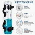 Fitness Aqua Bag, Adjustable Water Weight Bag with Upgraded Air Pump 45LBS Portable Aqua
