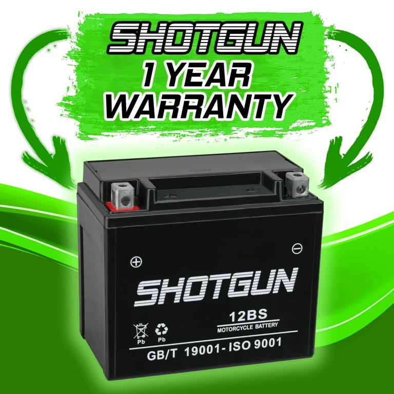 Shotgun YTX12-BS Motorsports Battery Compatible with Kawasaki