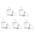 thumbnail image 1 of 5pcs Triangular Corner Paper Clips Test Paper Organizer Office File Classification Folder with Metal Spring Clamp Prevents Page Curling Office Document Clip for Students, 1 of 8