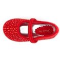 thumbnail image 4 of Dream Pairs Kids Girls Rhinestones Ballet Flat Shoes Toddler Fashion Dress Shoes MUY-SHINE-INFANT RED/SUEDE Size 9 Toddler, 4 of 5