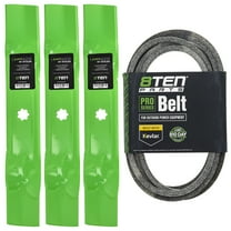 8TEN Blade Belt Kit for John Deere D140 LA145 LA130 48 inch GY20852 GX21833 MK1007768