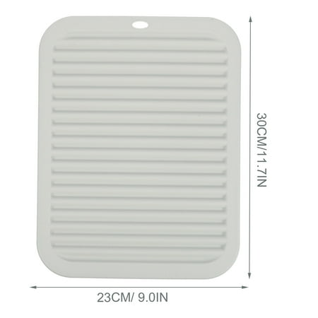 

2Pcs Silicone Dish Drying Mat Heat Resistant Trivet Draining Mat Versatile Coaster
